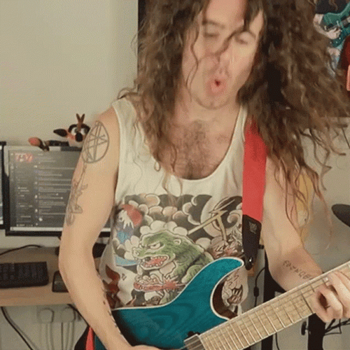 Head Bang Bradley Hall Jamming GIF
