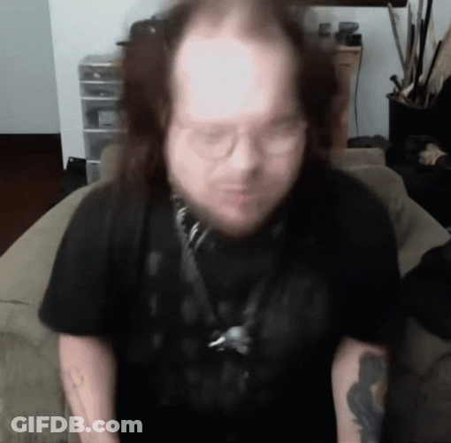 Head Bang Crypt Keeper GIF