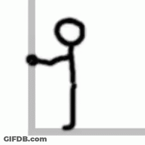 Head Banging Boom Stick Figure GIF