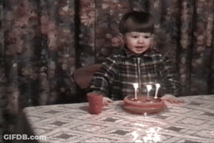 Head Banging Fail Happy Birthday Kid GIF