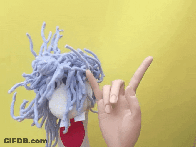 Head Banging Metal Rock Out Hazelnut Puppet GIF