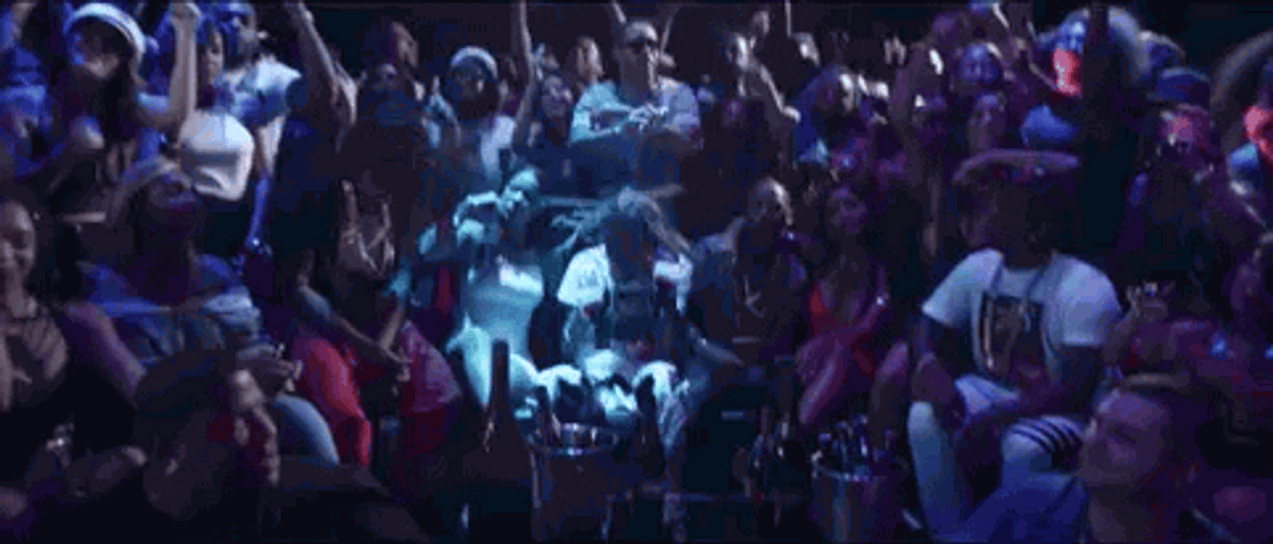 Head Banging My Way Dancing Crowd GIF