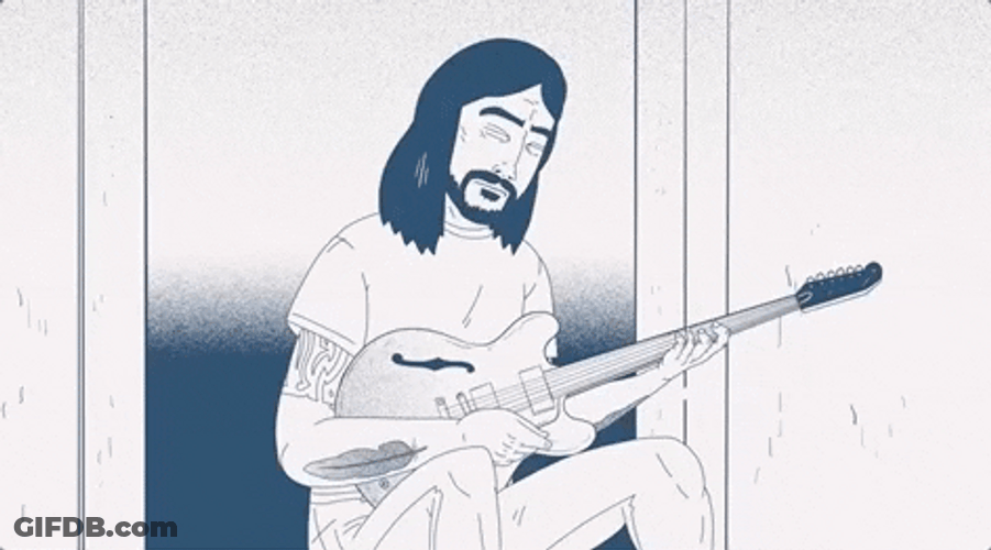 Head Banging Rock Foo Fighters GIF