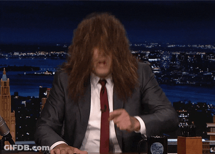 Head Banging Rocking Tonight Jimmy Fallon GIF