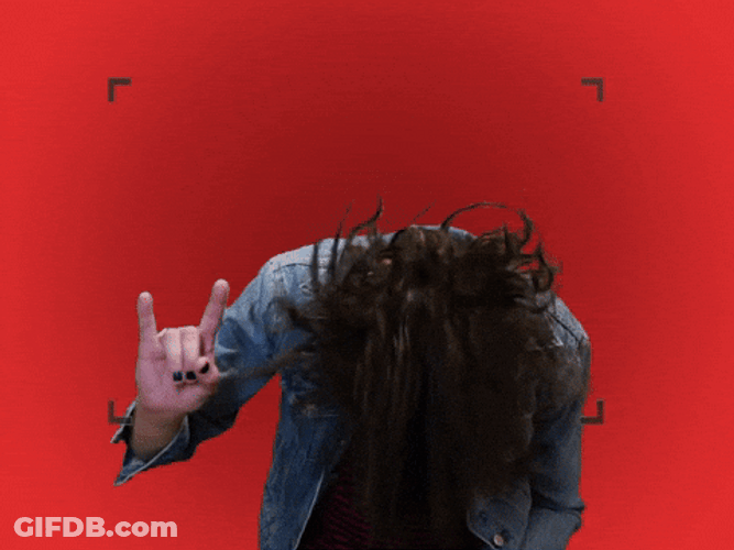 Head Banging To Notti Bop Song GIF