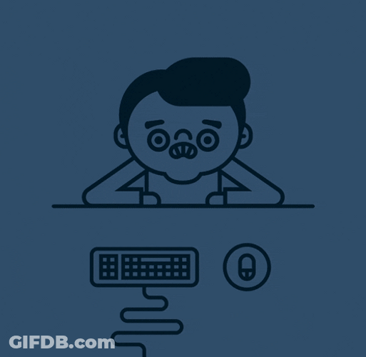 Head Desk Error GIF
