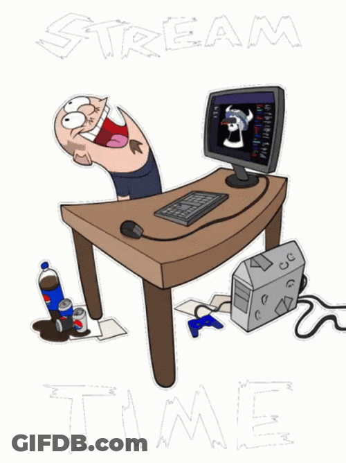 Head Desk Stream Time GIF
