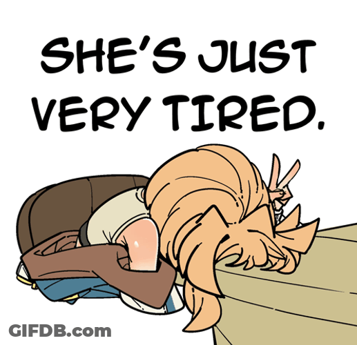 Head Desk Very Tired GIF