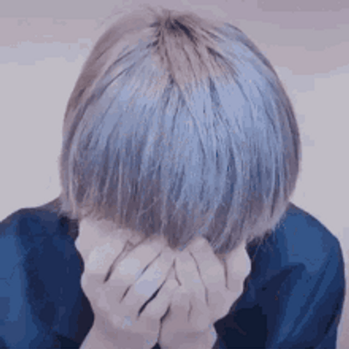 Head In Hands Shy Guy Footage Frustrated GIF