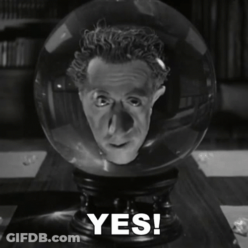 Head Inside Crystal Ball Frankenstein GIF