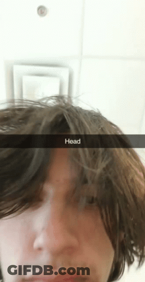 Head Man Selfie GIF