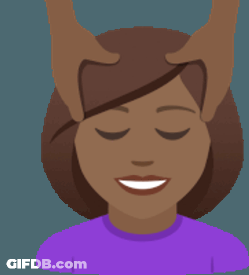 Head Massage Joypixels Sticker GIF