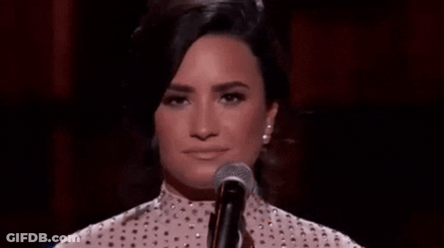 Head Nod Demi Lovato Approves GIF