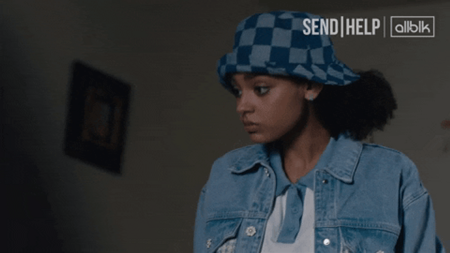 Head Nod Girl In Blue GIF