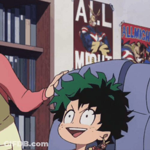 Head Nod Little Midoriya GIF