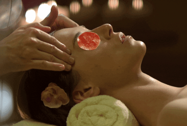 Head Oil Massage GIF