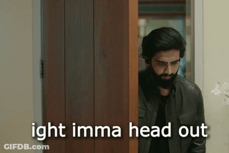 Head Out Man Slowly Closing The Door GIF