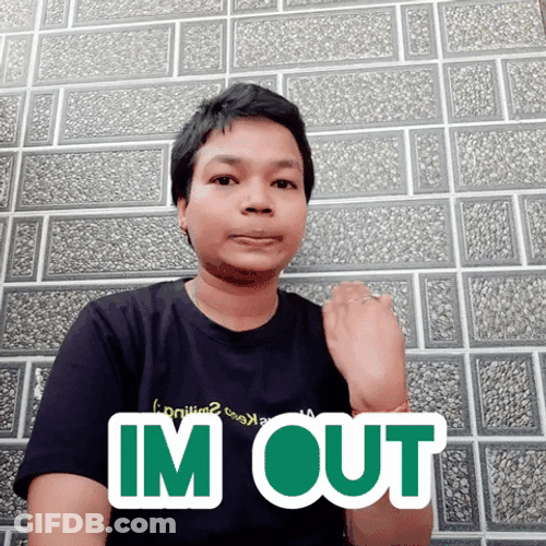 Head Out Neck Hand Sign GIF