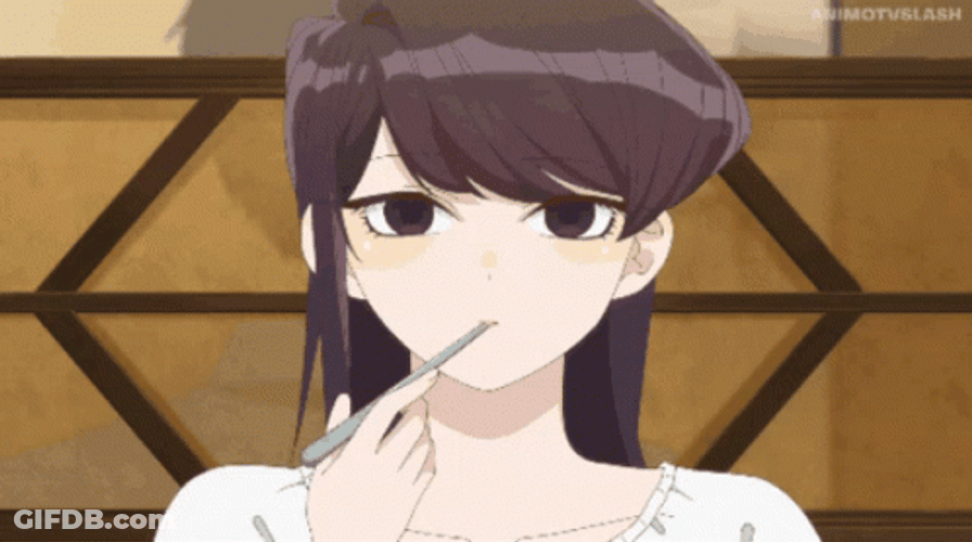 Head Pat Komi Can't Communicate GIF
