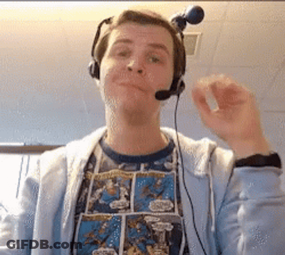 Head Set Drop Call Center GIF