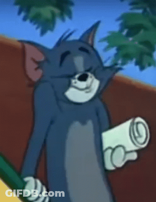 Head Shake Of Tom The Cat GIF