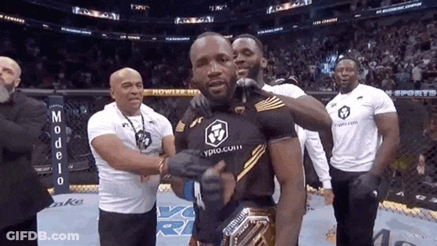 Head Shot Bang Done Leon Edwards GIF
