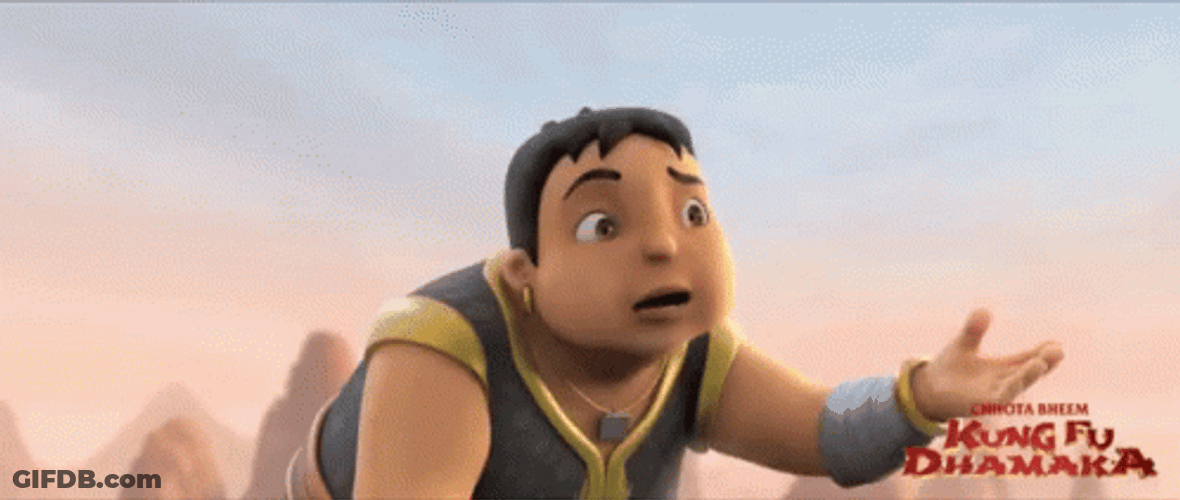 Head Slap Face Palm Chhota Bheem Kung Fu GIF