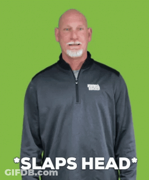 Head Slap Jay Buhner Face Palm Meme GIF