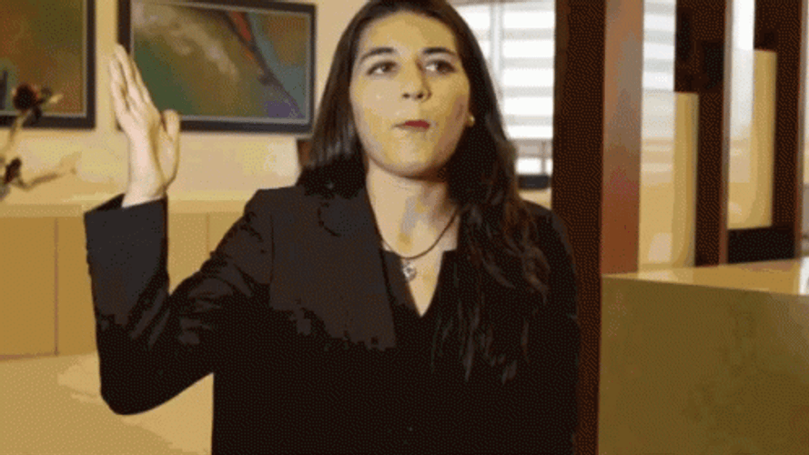 Head Slap Smack Girl In Corporate Suit GIF