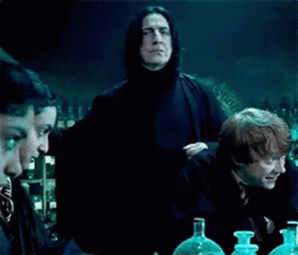 Head Slap Snape Ron Weasley Harry Potter GIF
