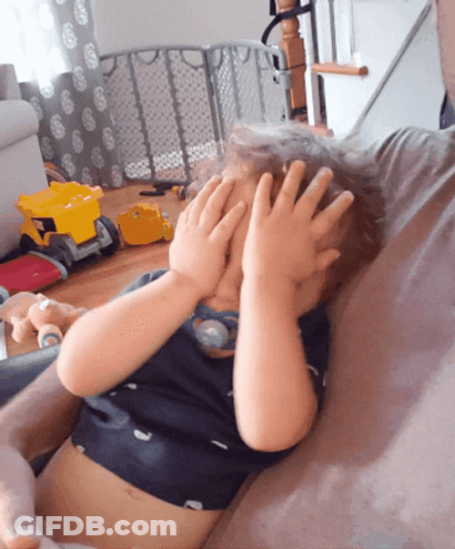Head Slap Stupid Pissed Baby GIF
