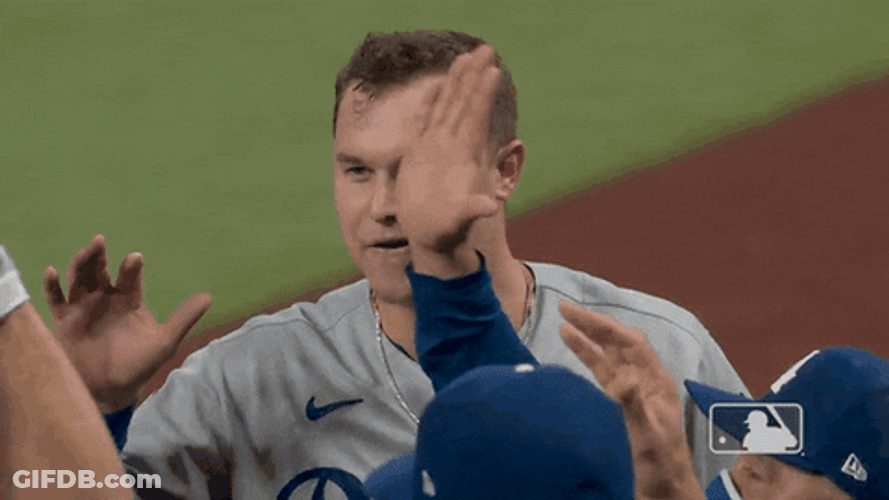 Head Tap Dodgers Joc Pederson GIF