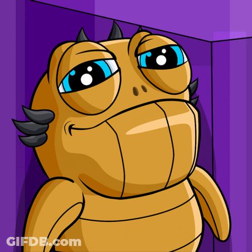 Head Tap Love Monster Character GIF