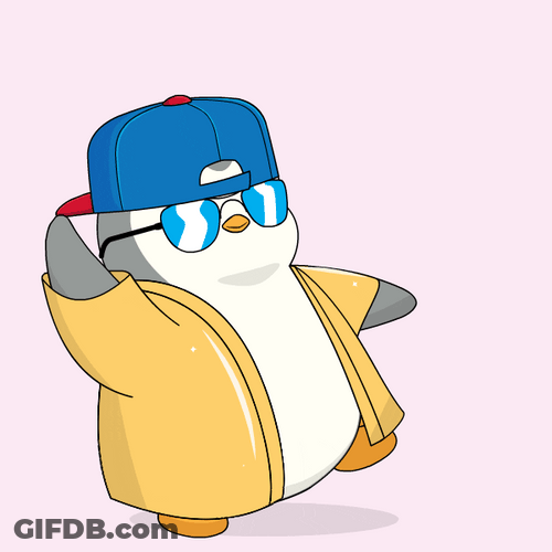 Head Tap Pudgy Penguin Jumping GIF