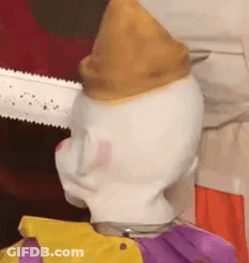 Head Turning Clown Show GIF