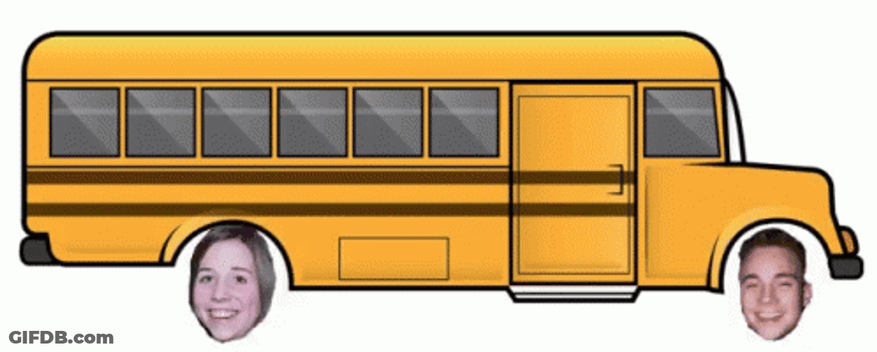 Head Used As Wheels Under The Bus GIF