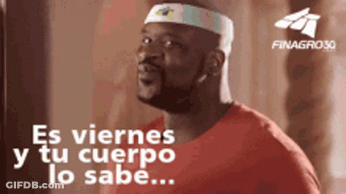 Headband Man Says Es Viernes Y Tu Cuerpo Lo Sabe GIF