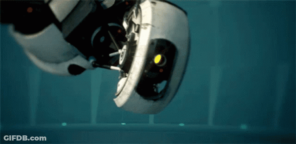 Headcanons Robot Head Spying Portal 2 GIF