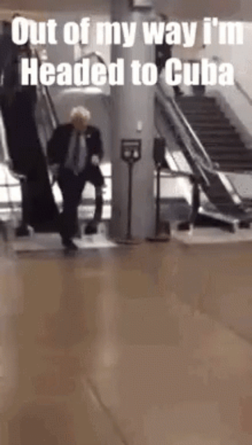 Headed To Cuba Bernie GIF