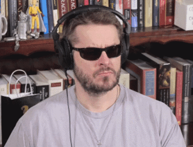 Headphones David Wood Head Shake GIF