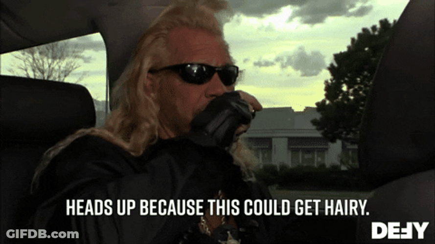 Heads Up This Could Get Hairy GIF