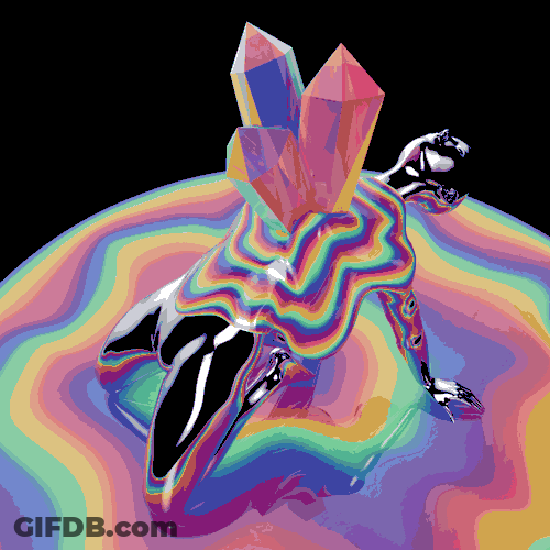 Healing Vibes Crystal Meditation GIF