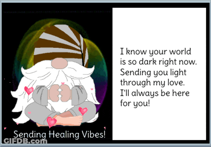 Healing Vibes Sending You Light Through My Love GIF