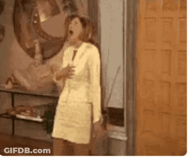 Heart Attack Lady GIF