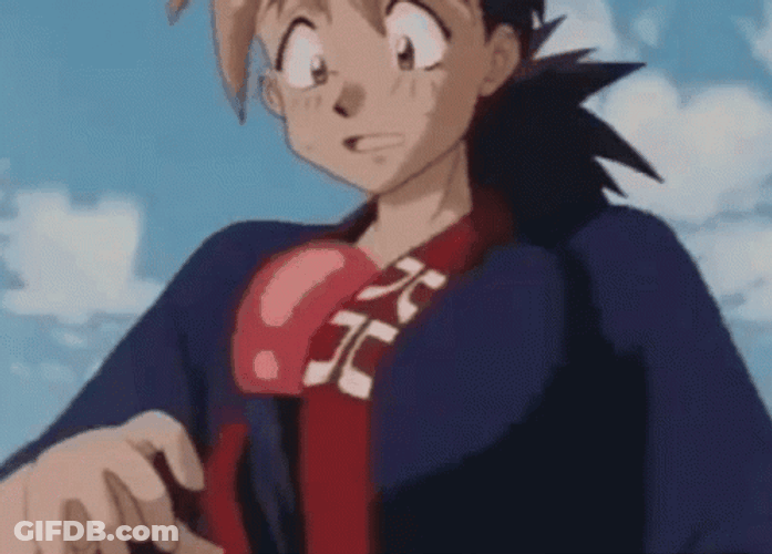 Heart Beating Anime Boy GIF