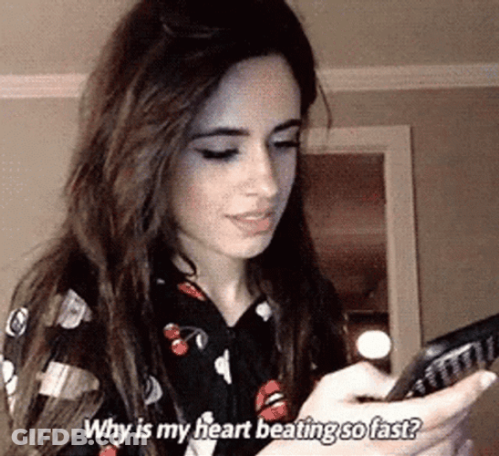 Heart Beating Camila Cabello GIF