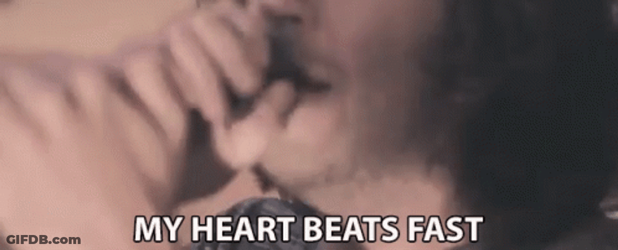 Heart Beating My Heart Beats Fast GIF