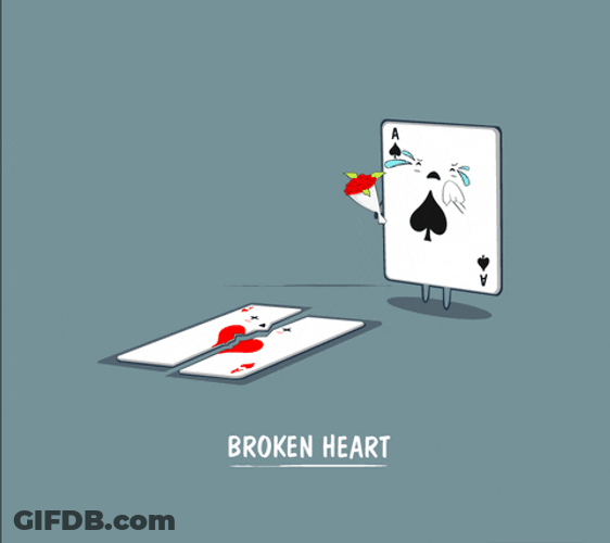 Heart Break Card GIF