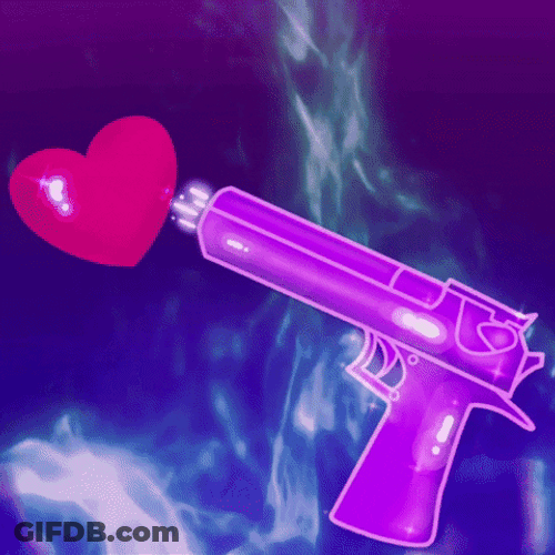 Heart Break Gun Hit GIF