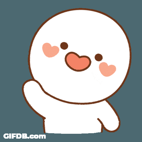 Heart Cheeks Cute Wave GIF